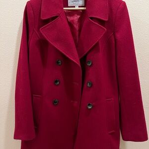 G.H. Bass & Co. Women's Red Pea Coat